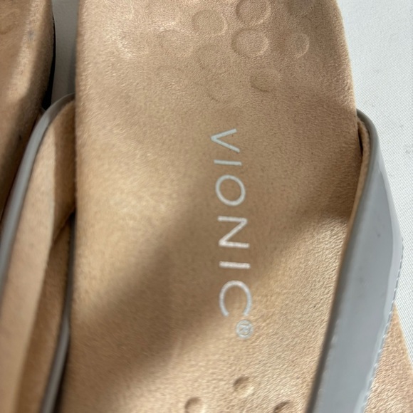 VIONIC Sz 6 Bella FlipFlip Style Slip On Orthotic Insole Non Slip Sole Bow - Picture 7 of 10